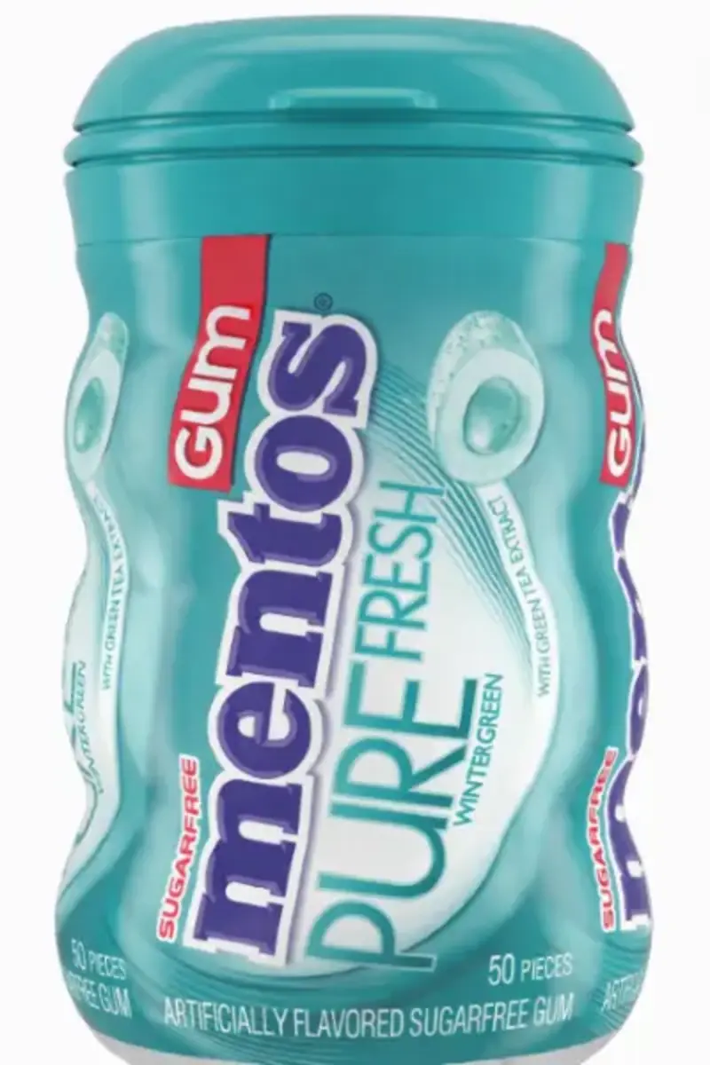 Mentos Winter Green Curvy Bottle